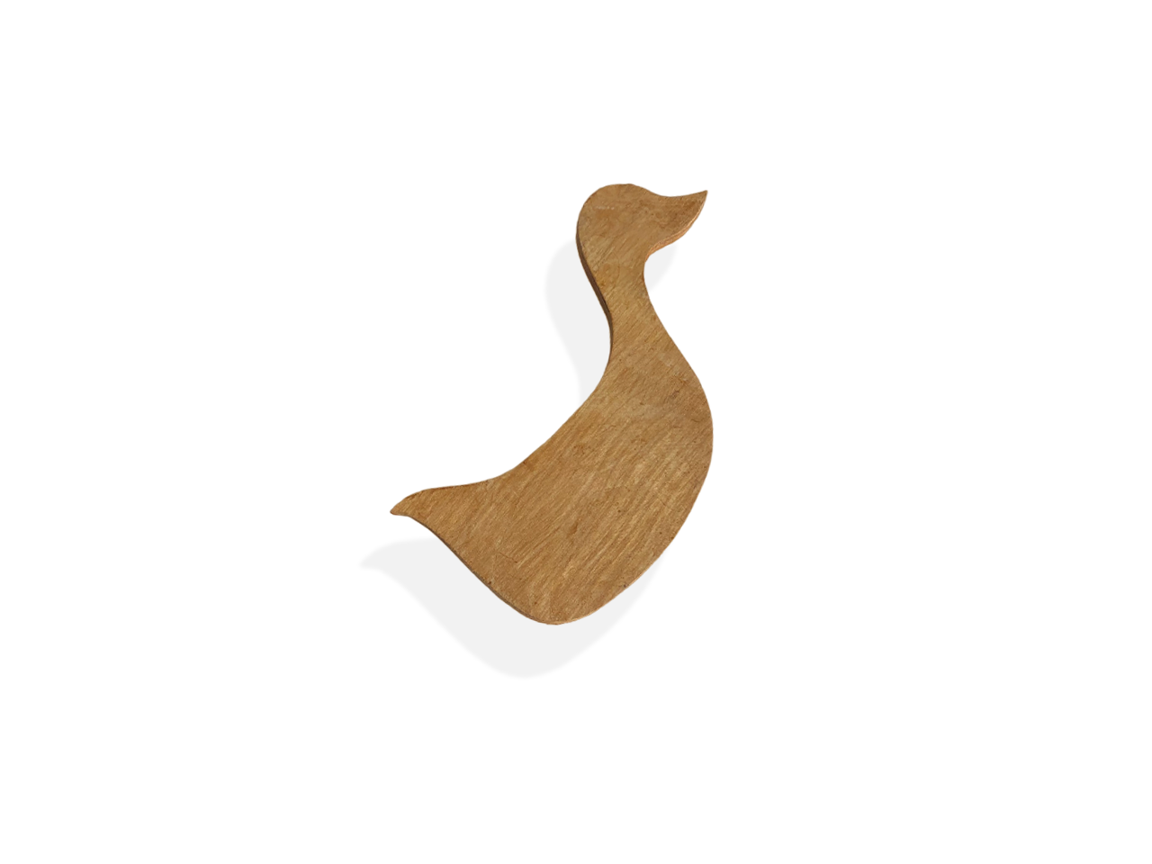 Formina di una papera intagliata nel legno.